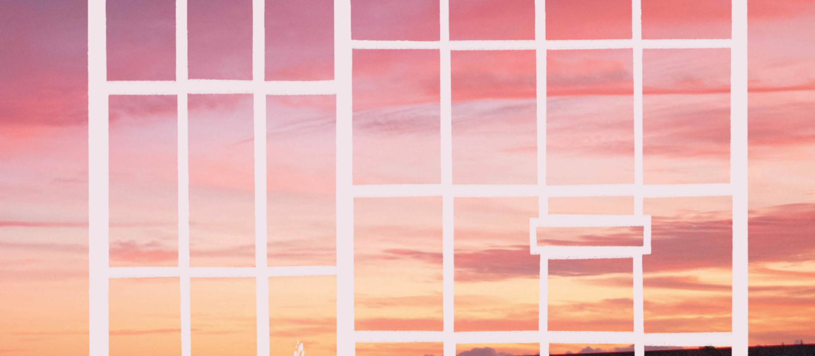 A drawing of jail bars is superimposed over a beautiful sunset.