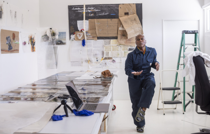 Ronaldo in artist studio