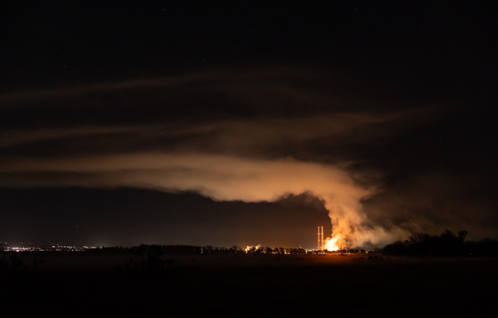 Image of the Moss Landing Battery Energy Storage Facility Fire