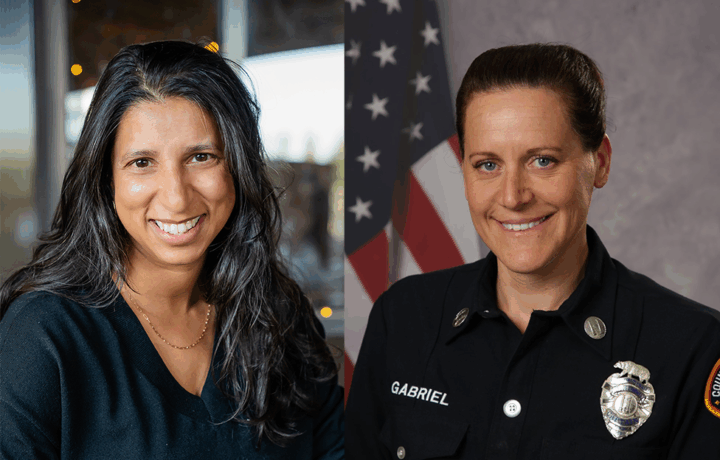 Photo of Dr Hussain and Captain Gabriel